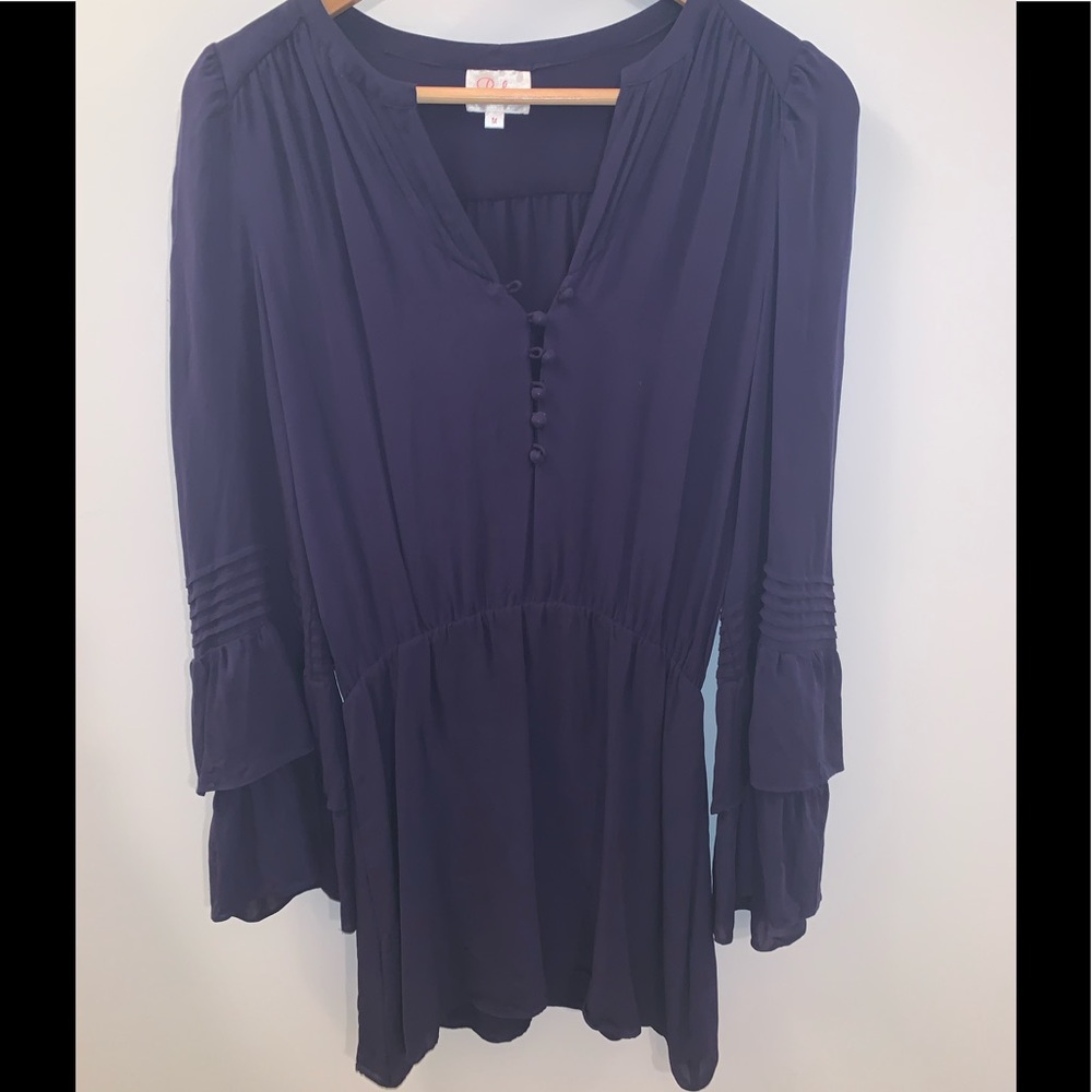 PARKER double flared sleeve dress